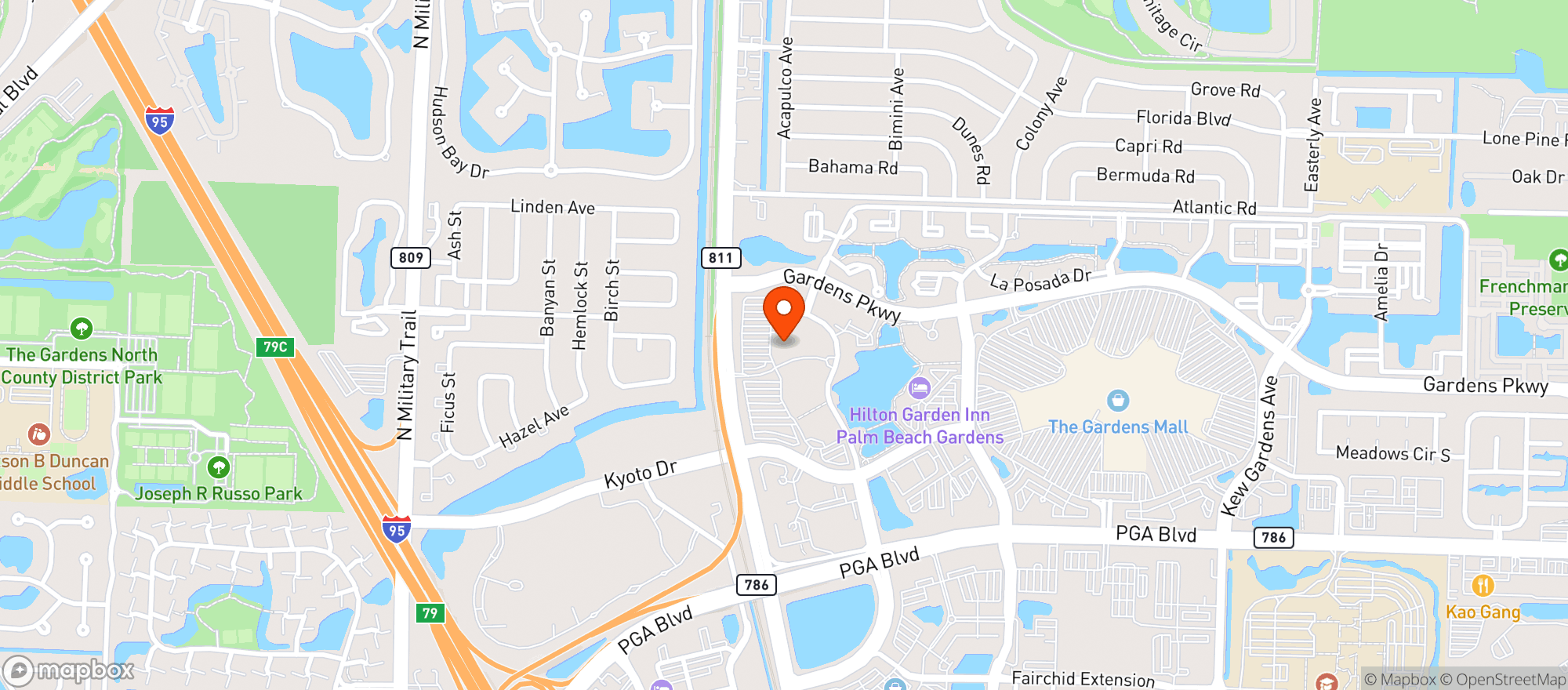 Map showing SUBCULTURE COFFEE PGA