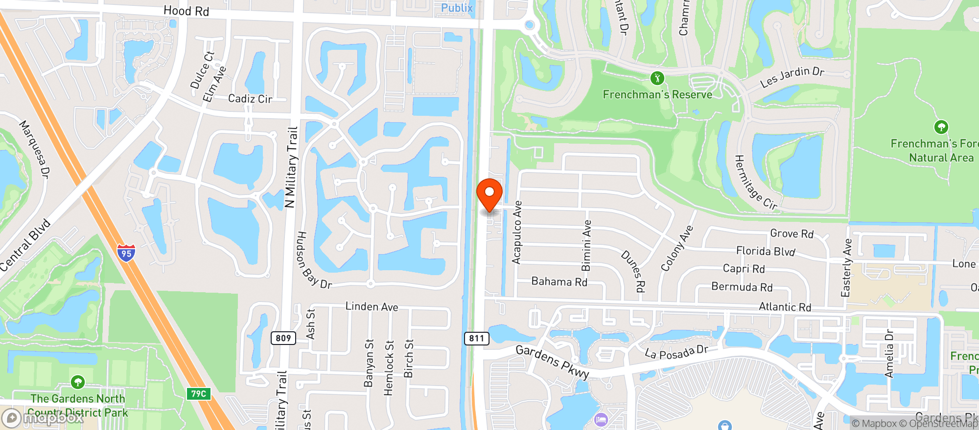 Map showing Cabana Chevron