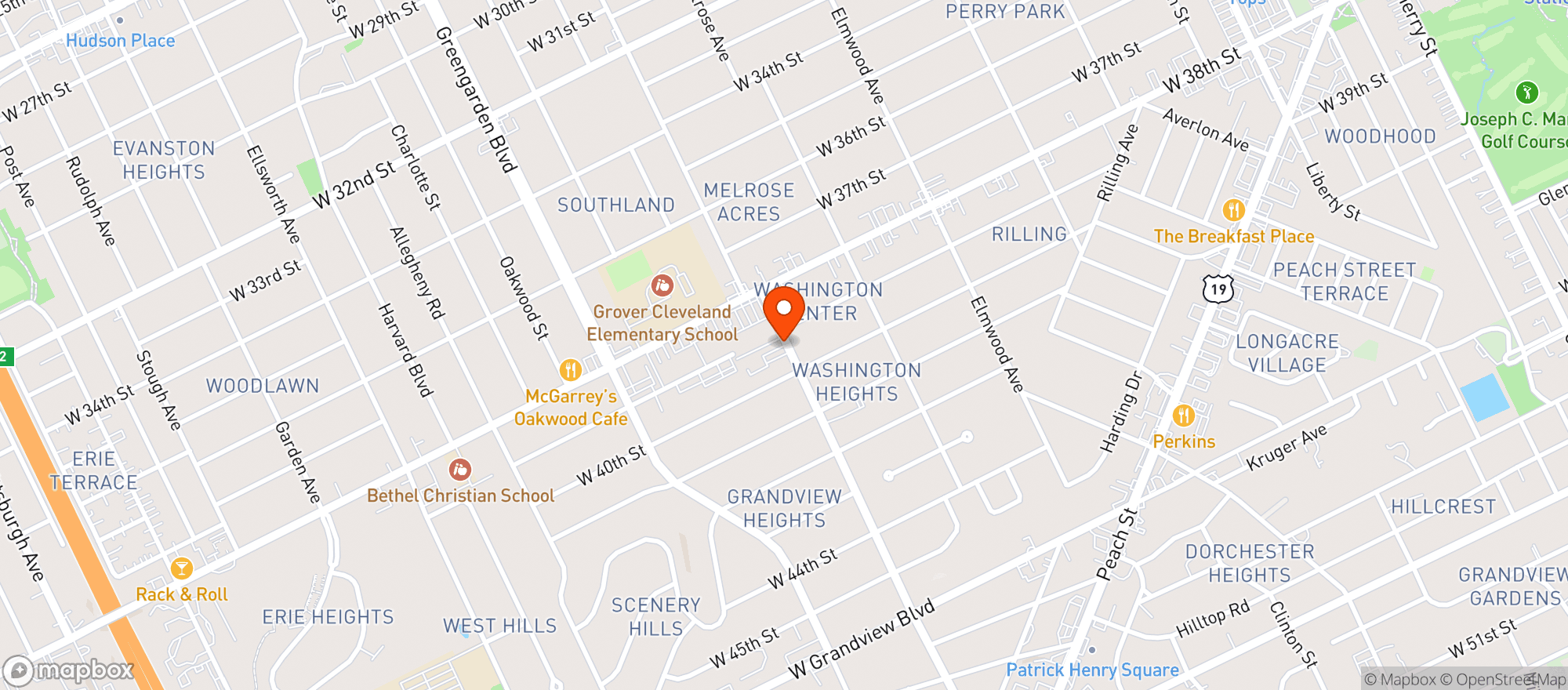Map showing Back Door Beer