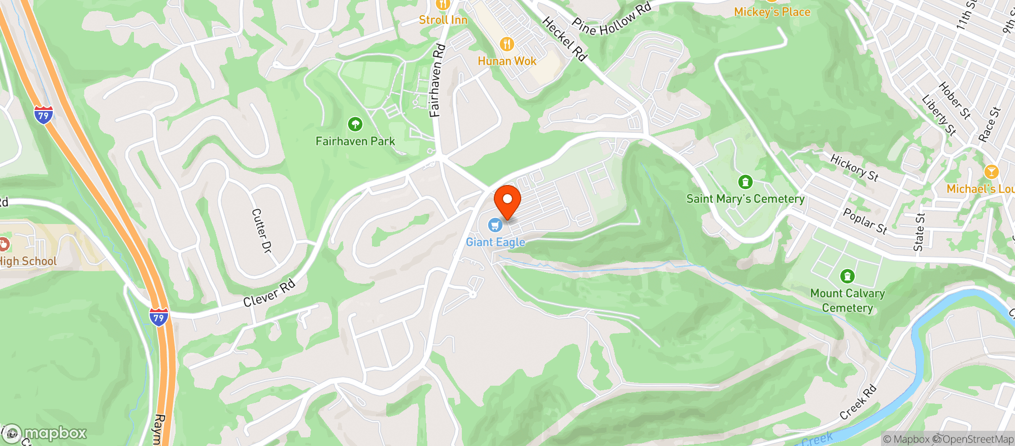 Map showing GIANT EAGLE