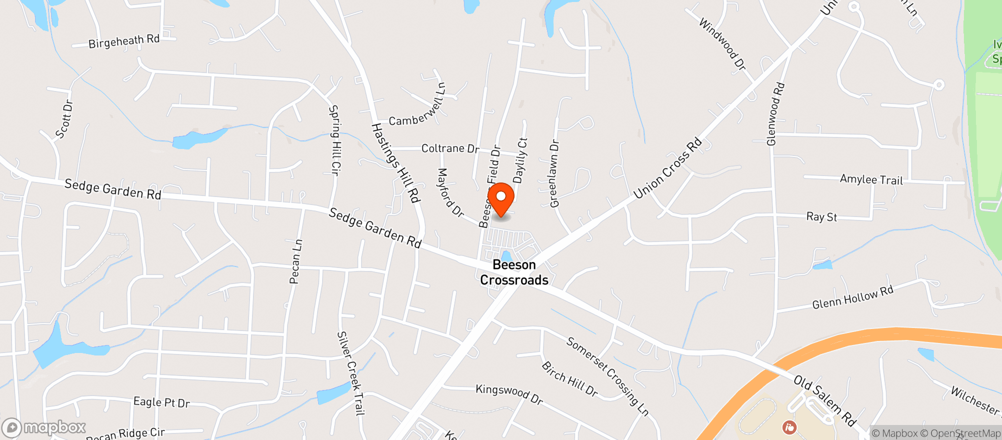 Map showing Walmart Neighborhood Market