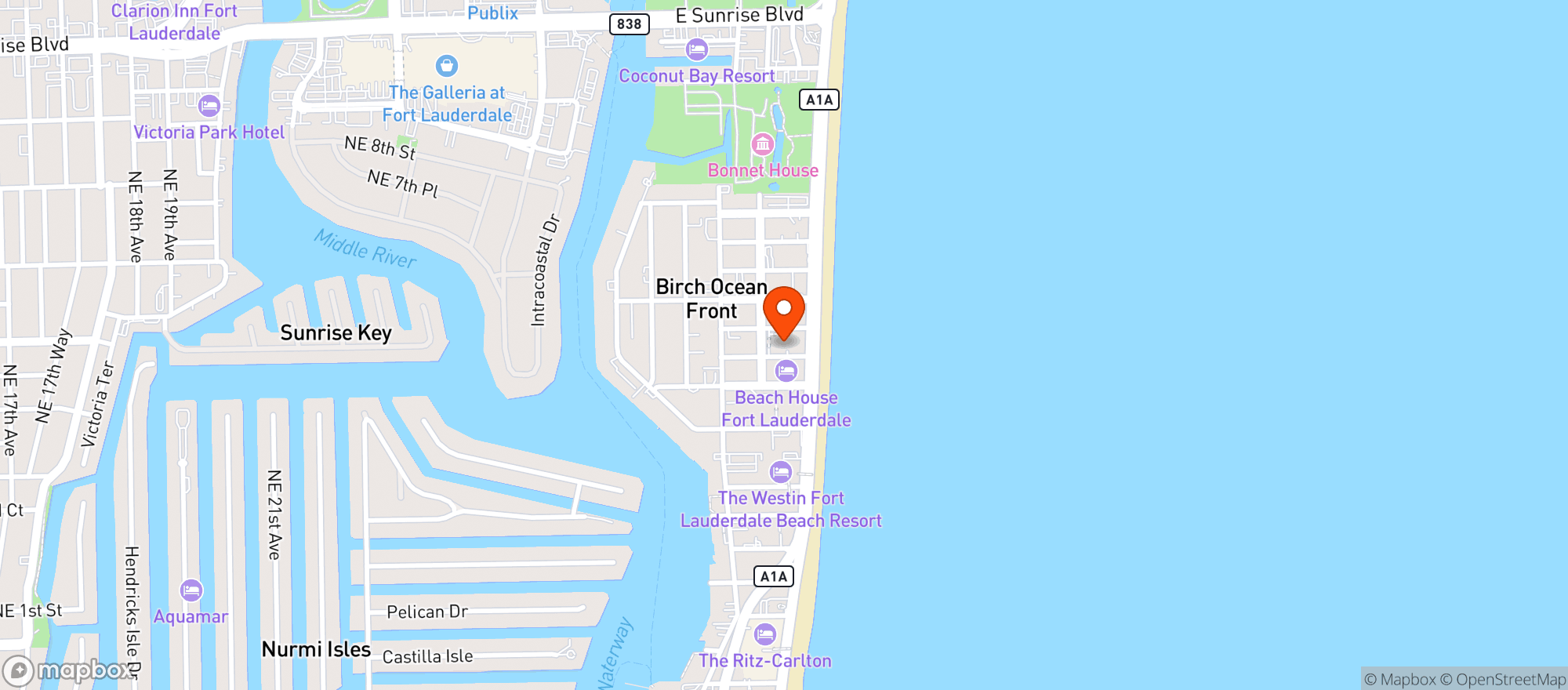 Map showing FOUR SEASONS HOTEL #0