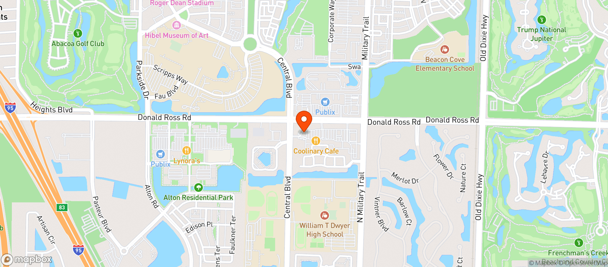 Map showing Donald Ross Gas Inc