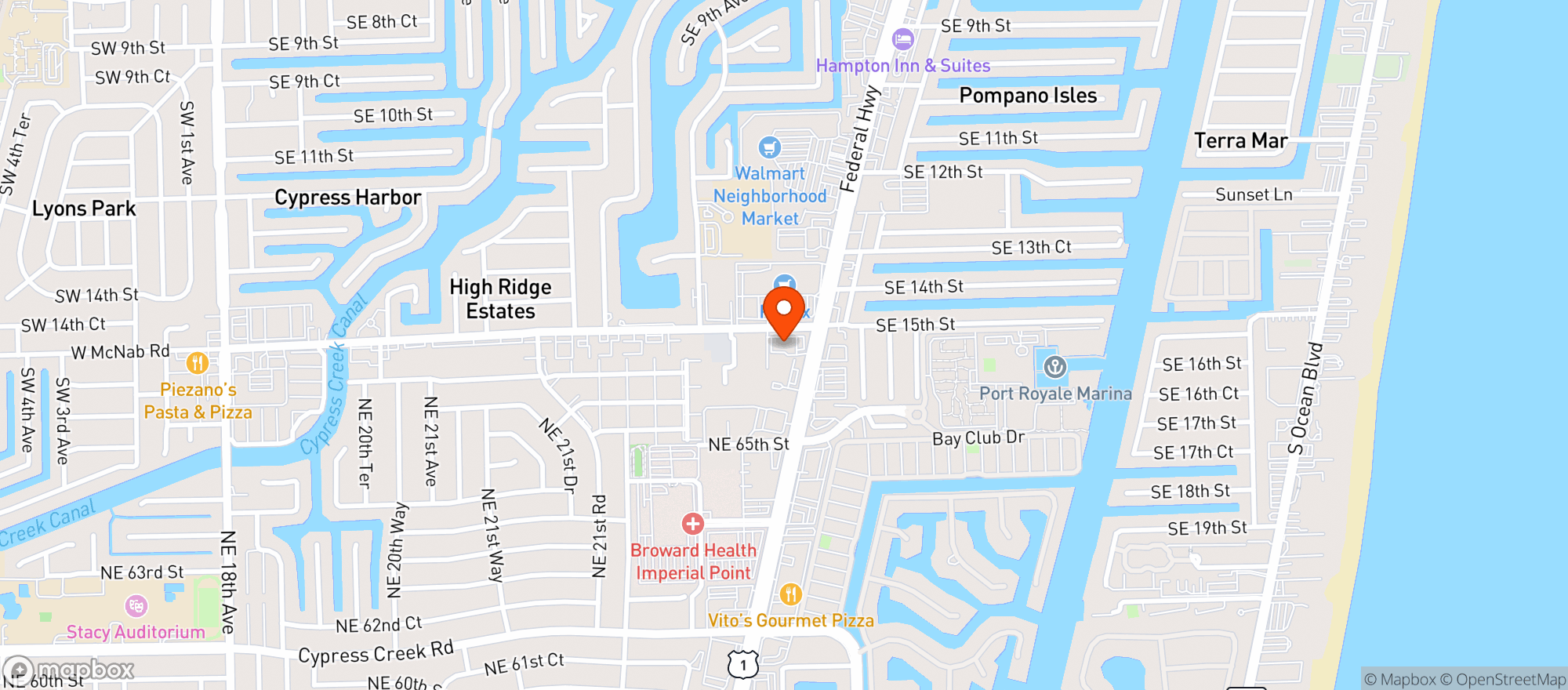 Map showing Cvs Pharmacy #3635