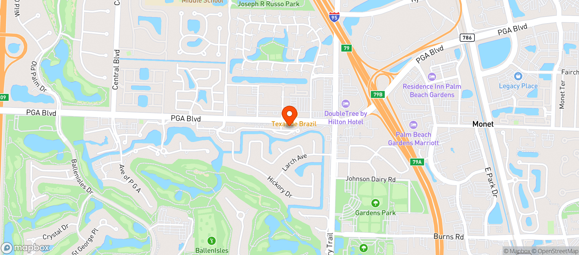 Map showing Prezzo