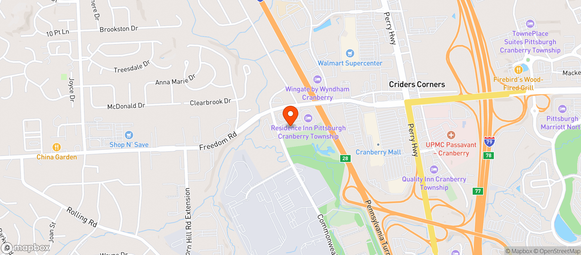 Map showing The Turn Club