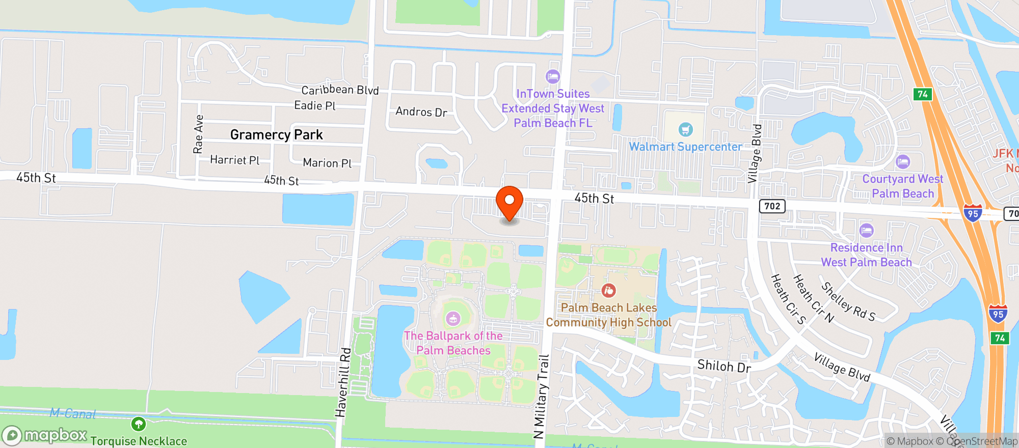 Map showing FOOD TOWN