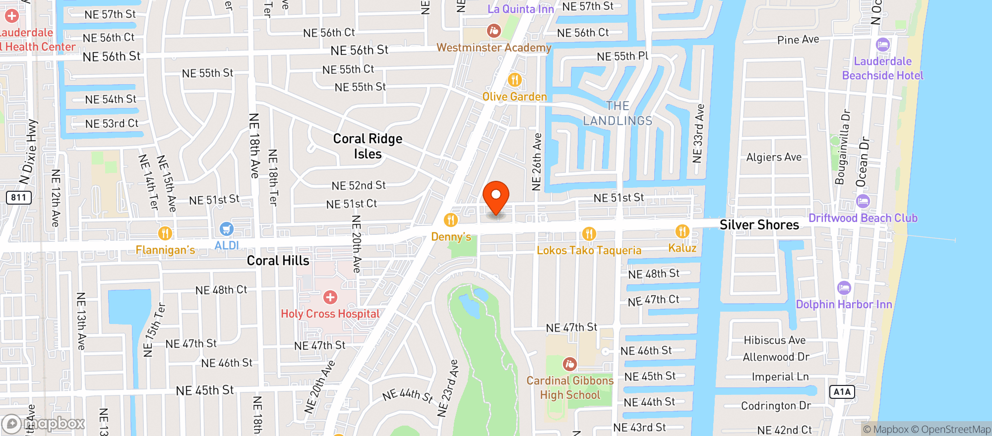 Map showing Hott Leggz