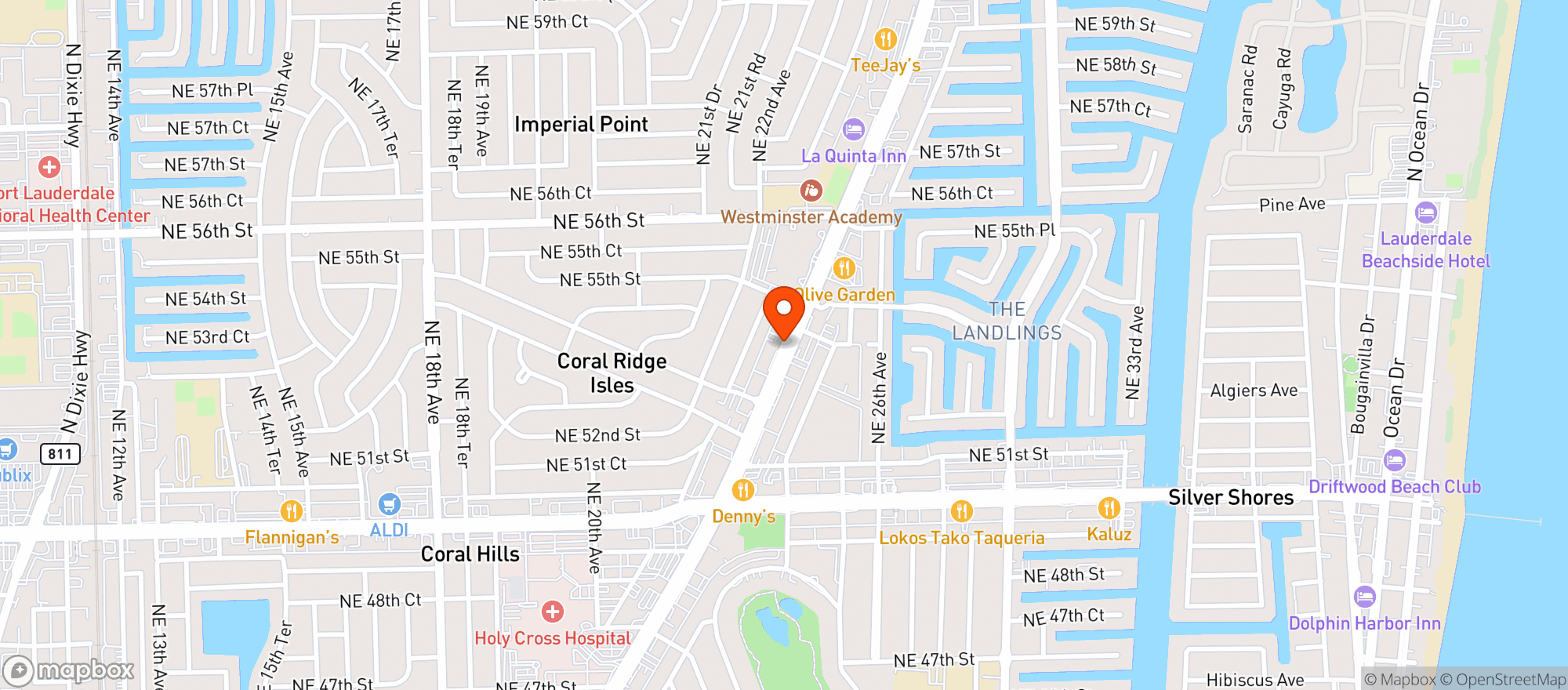 Map showing 67 Wine & Spirits
