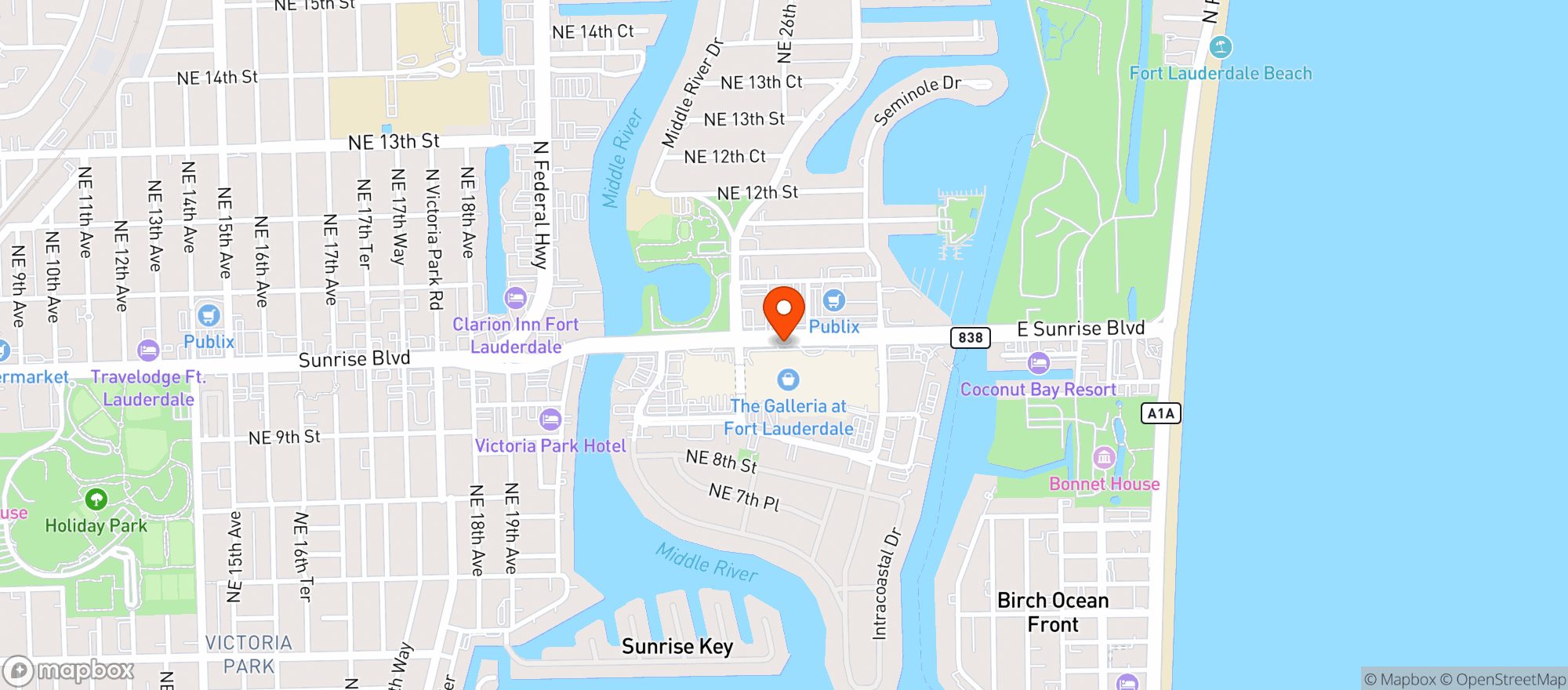 Map showing The Sunness