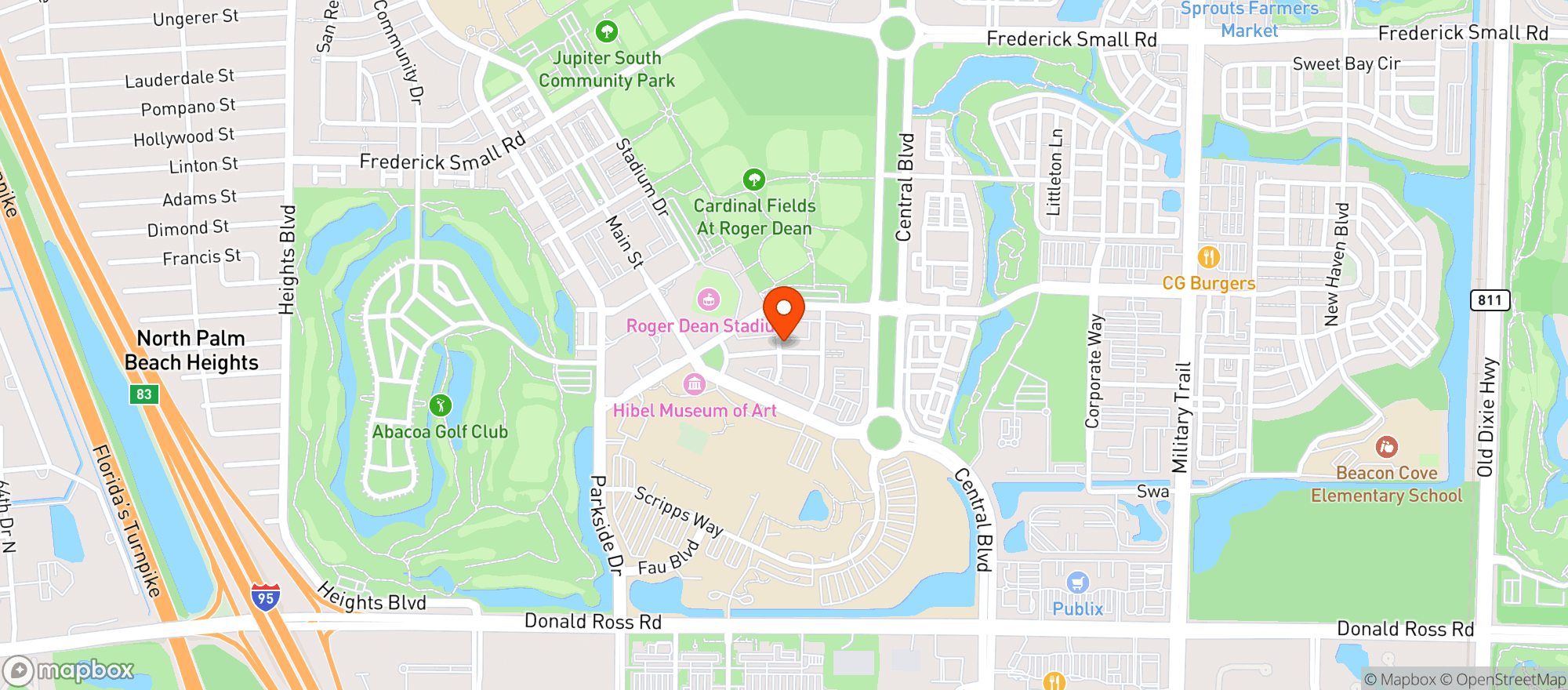 Map showing Brick & Barrel
