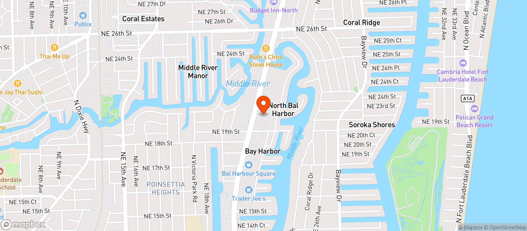 Map showing Whole Foods Market