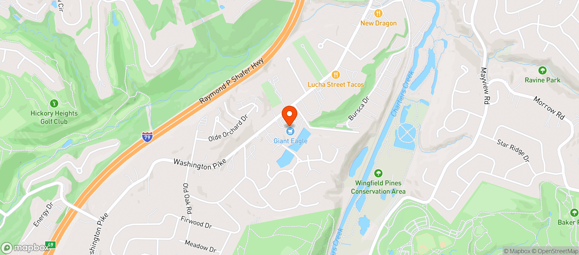 Map showing GIANT EAGLE