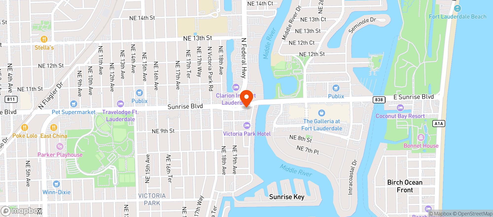Map showing the smoke house llc