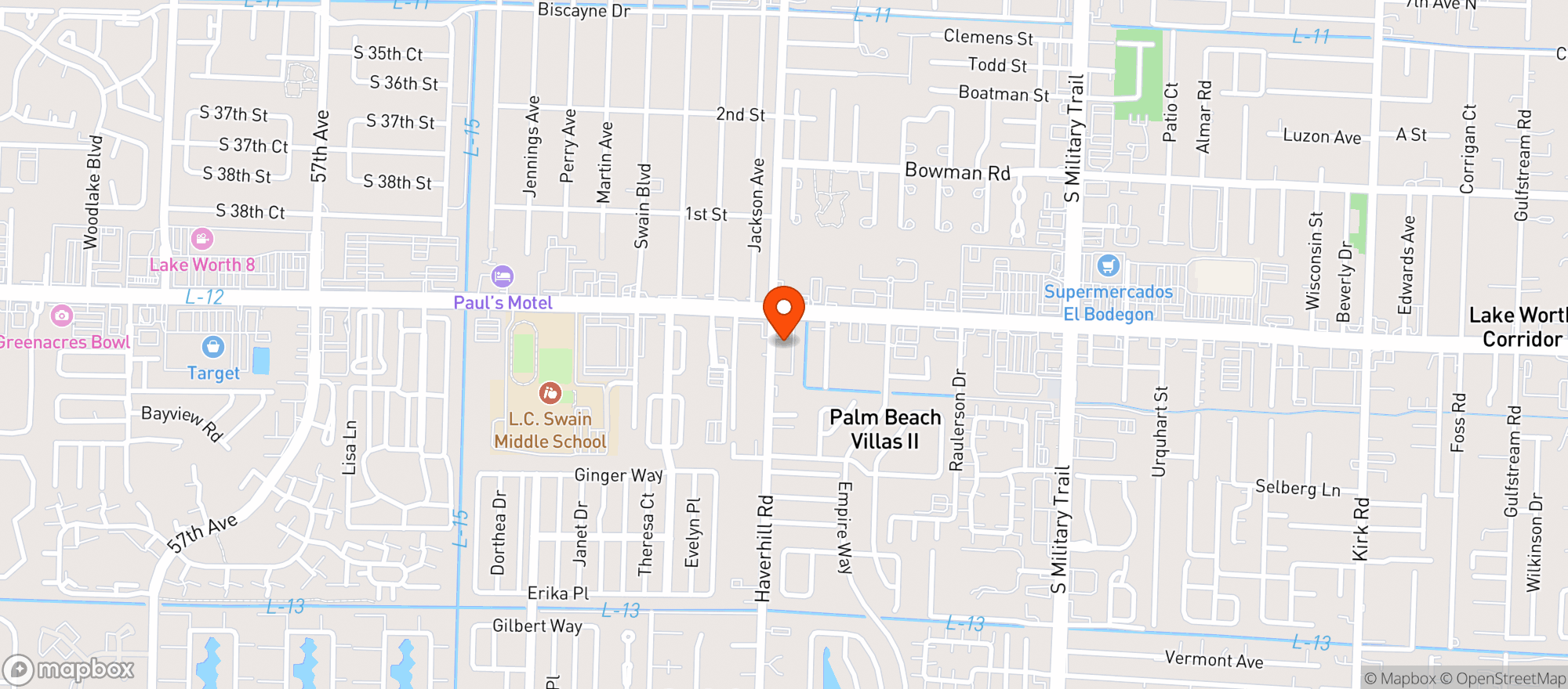 Map showing Gas Discount