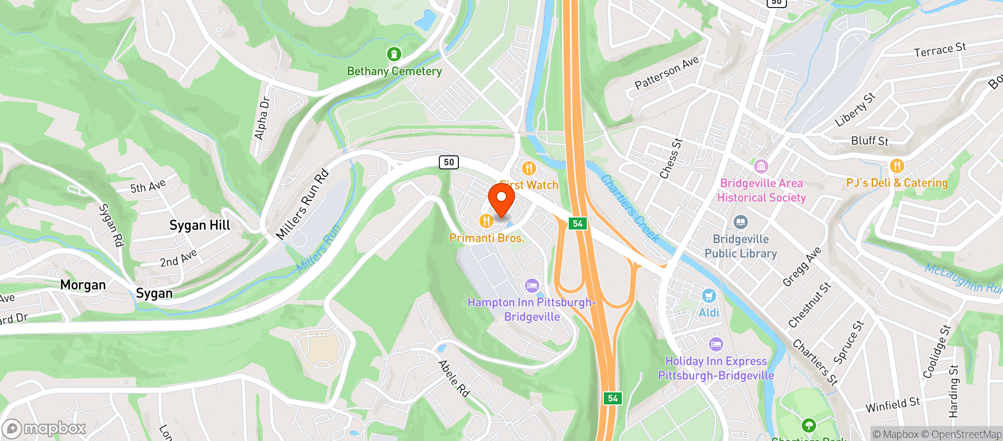 Map showing Gnc