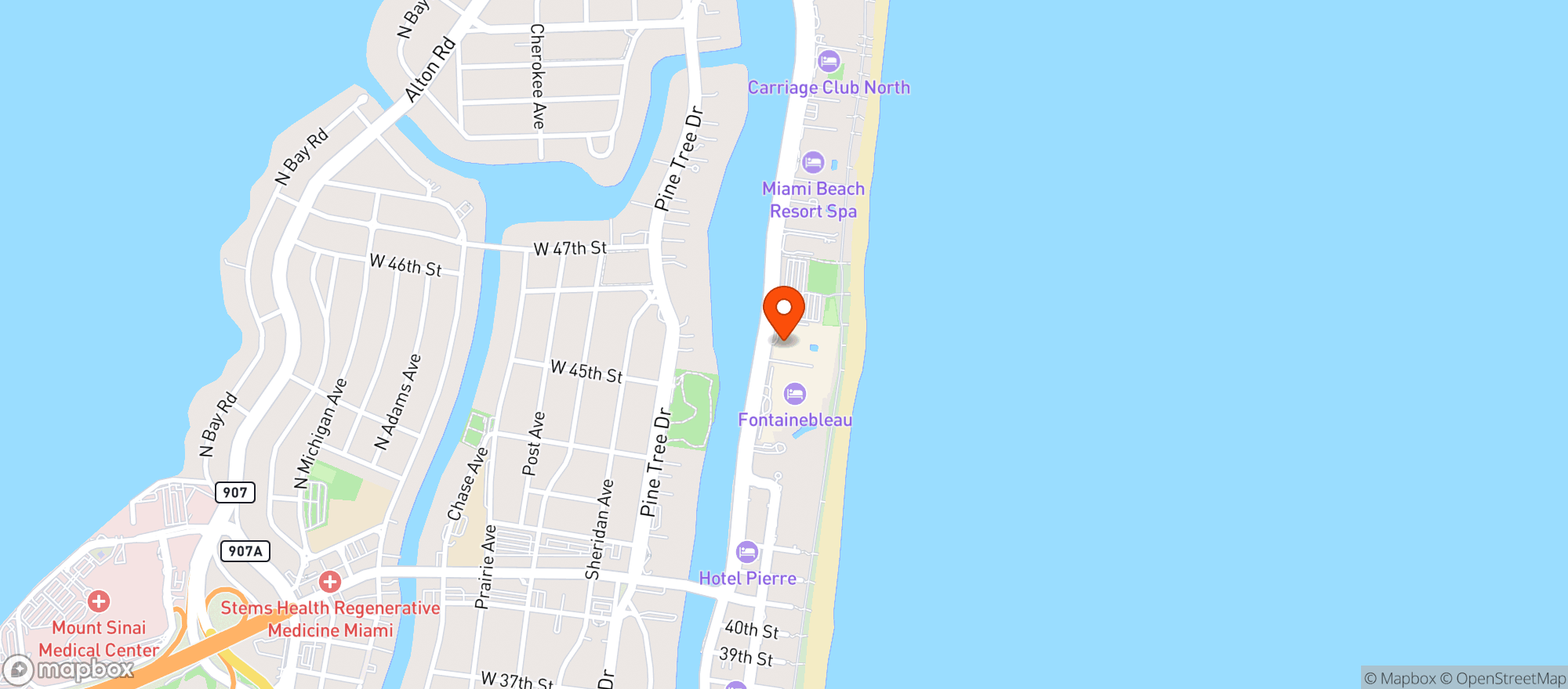 Map showing Nobu