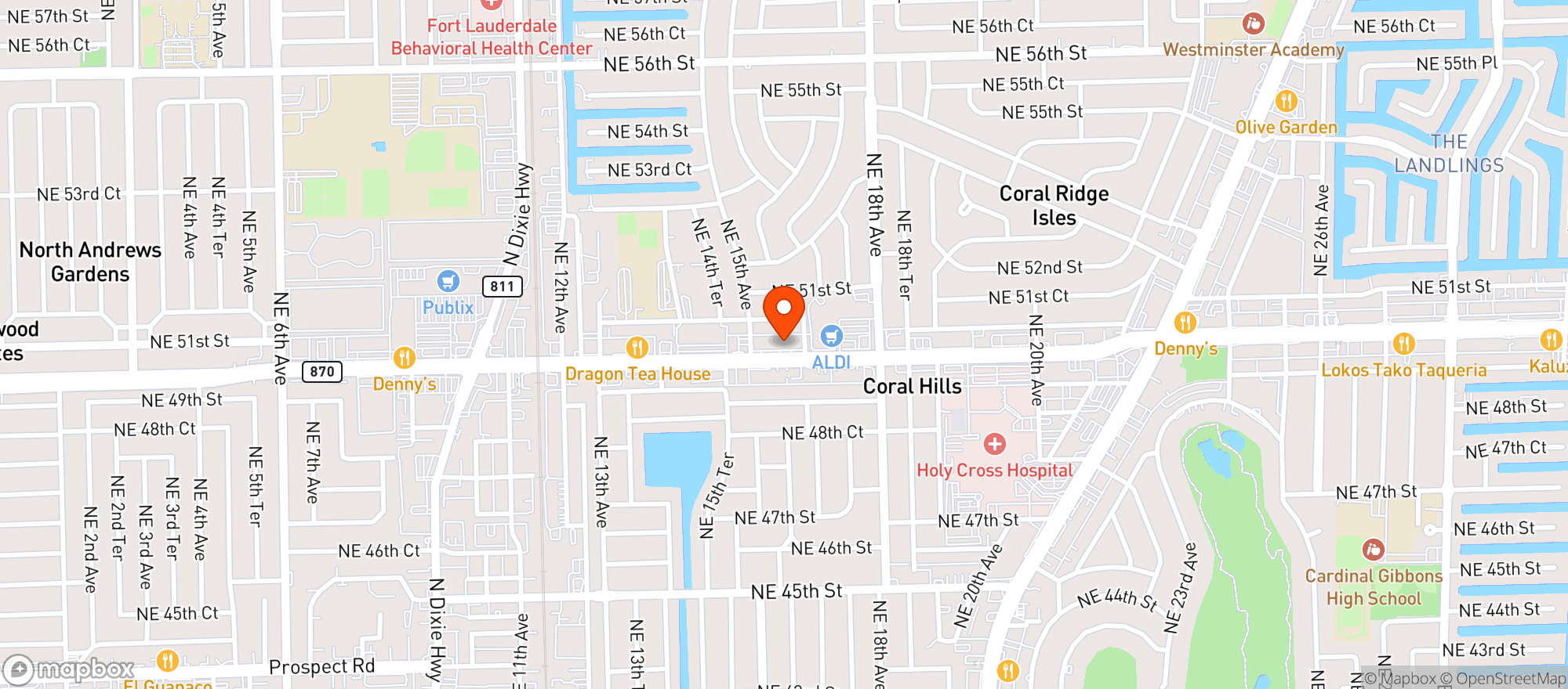 Map showing Natural Wellness of Fort Lauderdale LLC