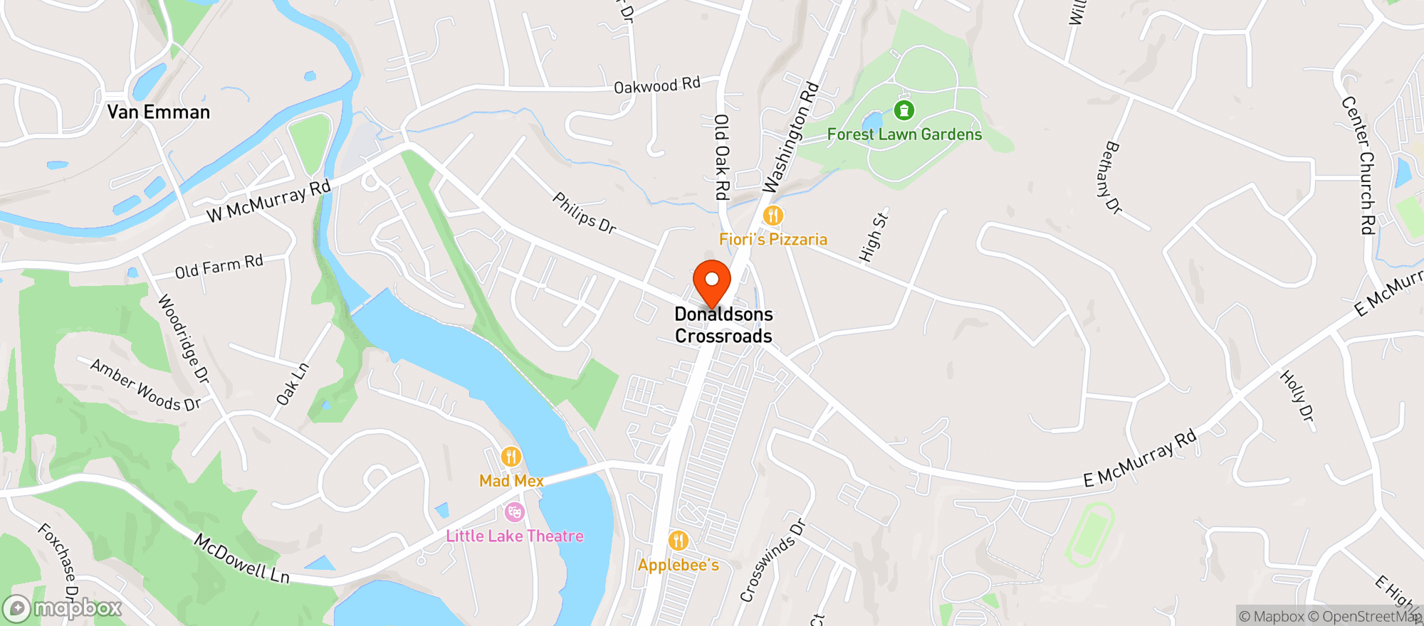 Map showing CBD & MORE STORE