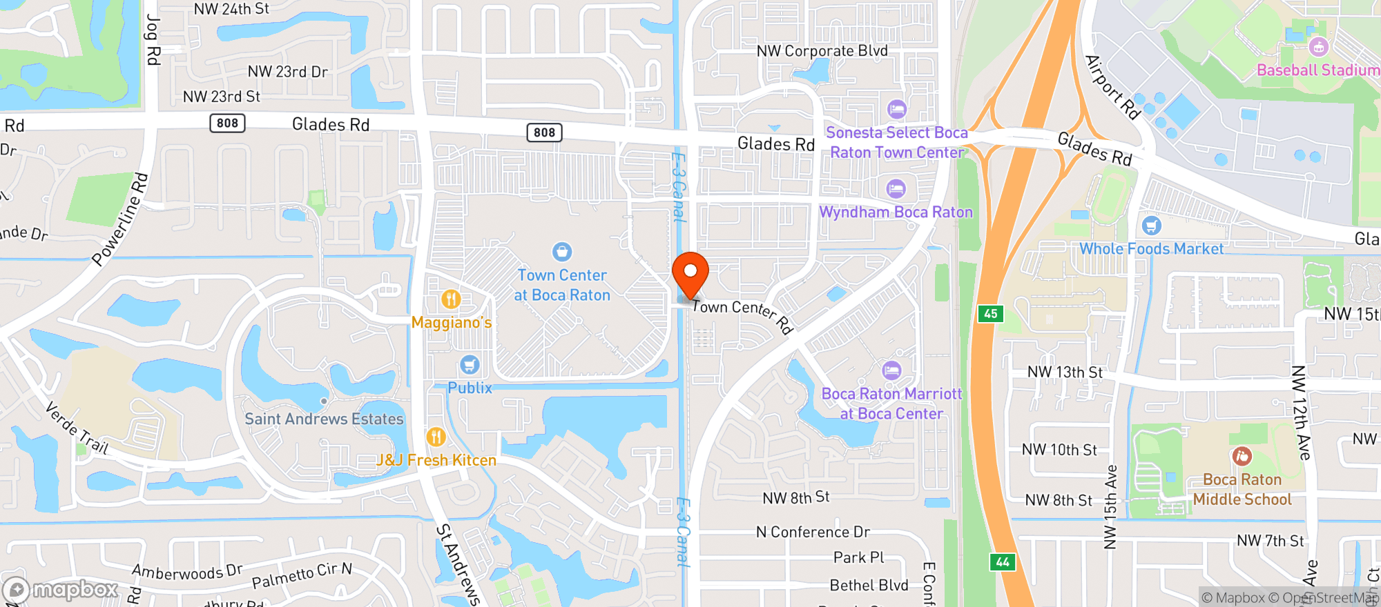 Map showing El Camino