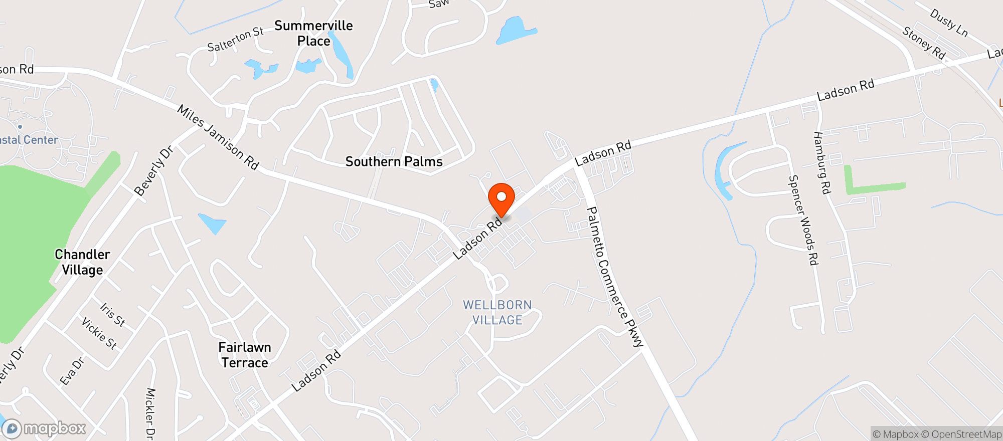 Map showing Walmart Neighborhood Mkt