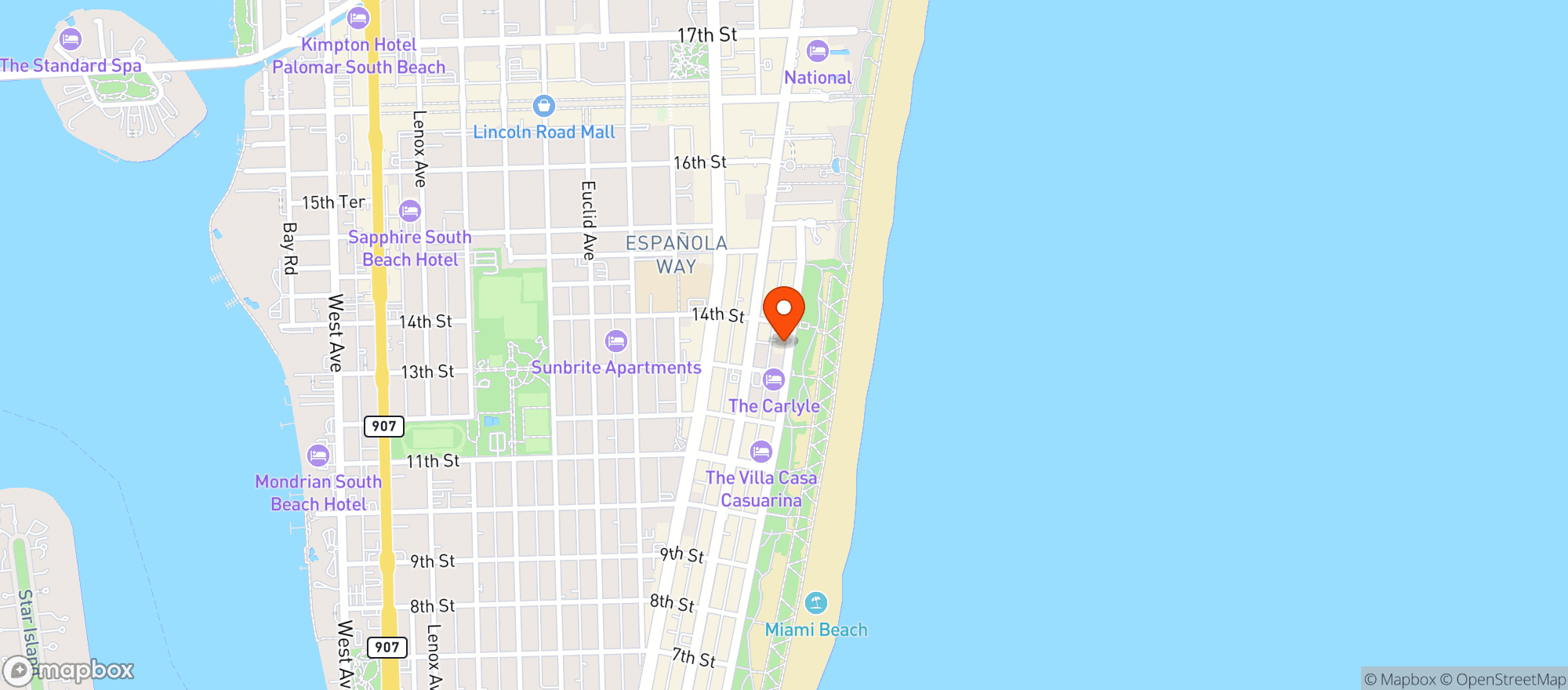 Map showing FINNEGANS WAY