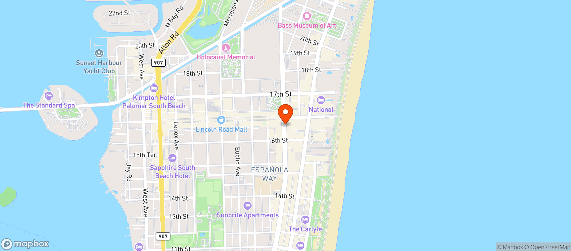 Map showing MARLINS MARKET INC