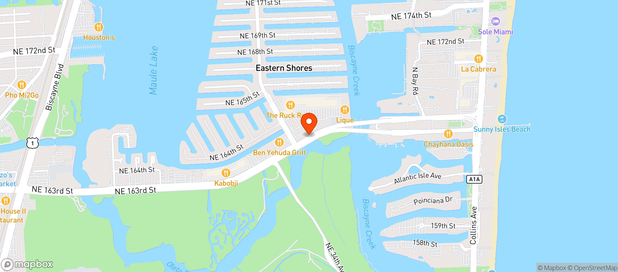 Map showing Winn Dixie - 0378