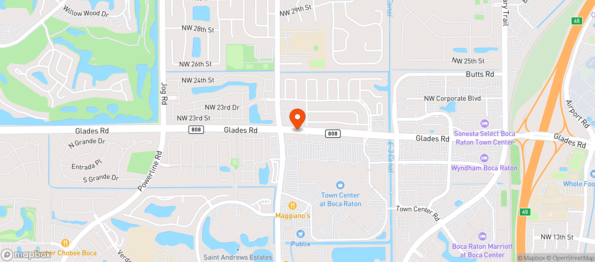 Map showing Gnc