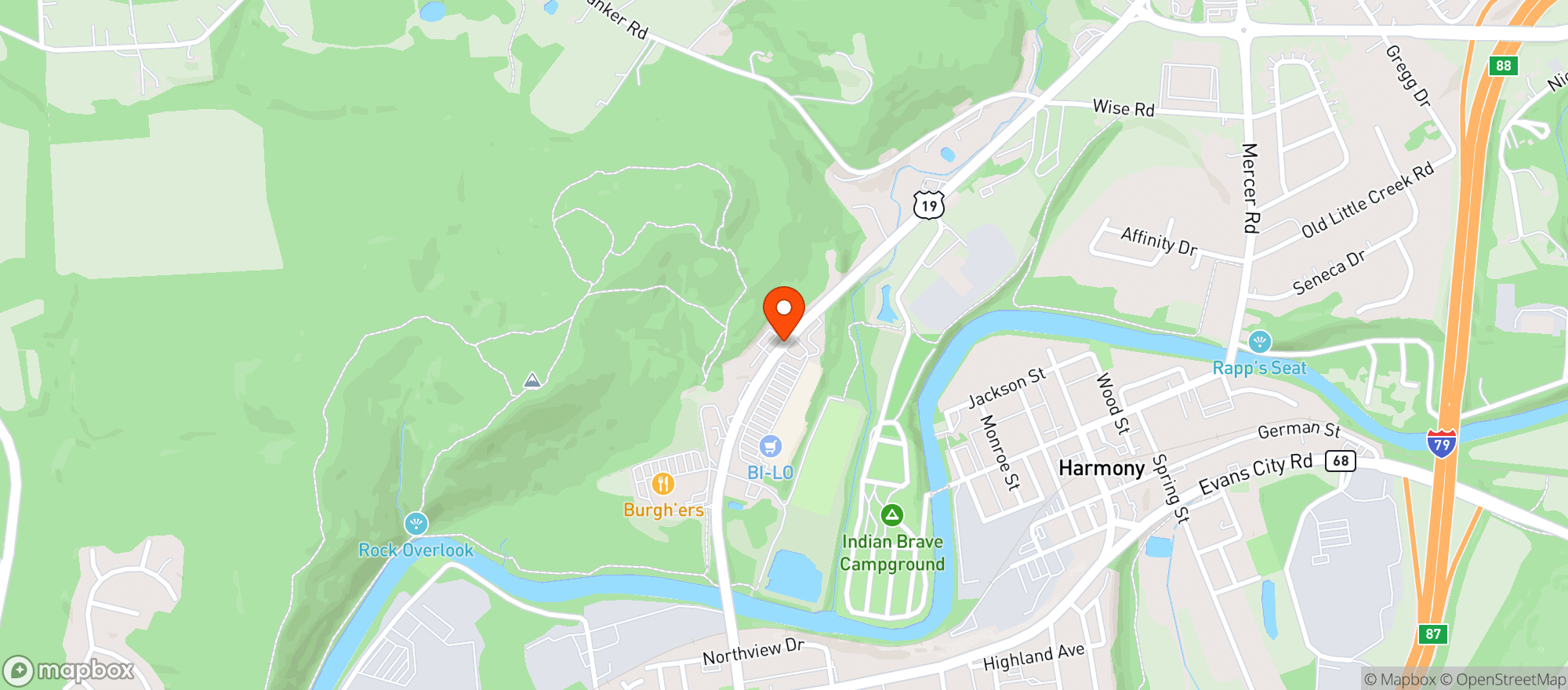 Map showing Zelie Beer 4 Less