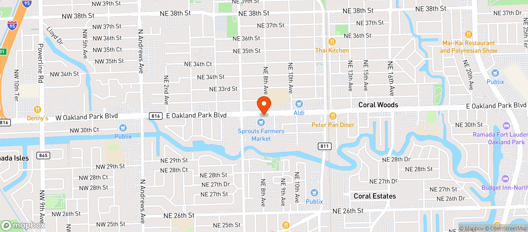 Map showing Sprouts Farmers Market