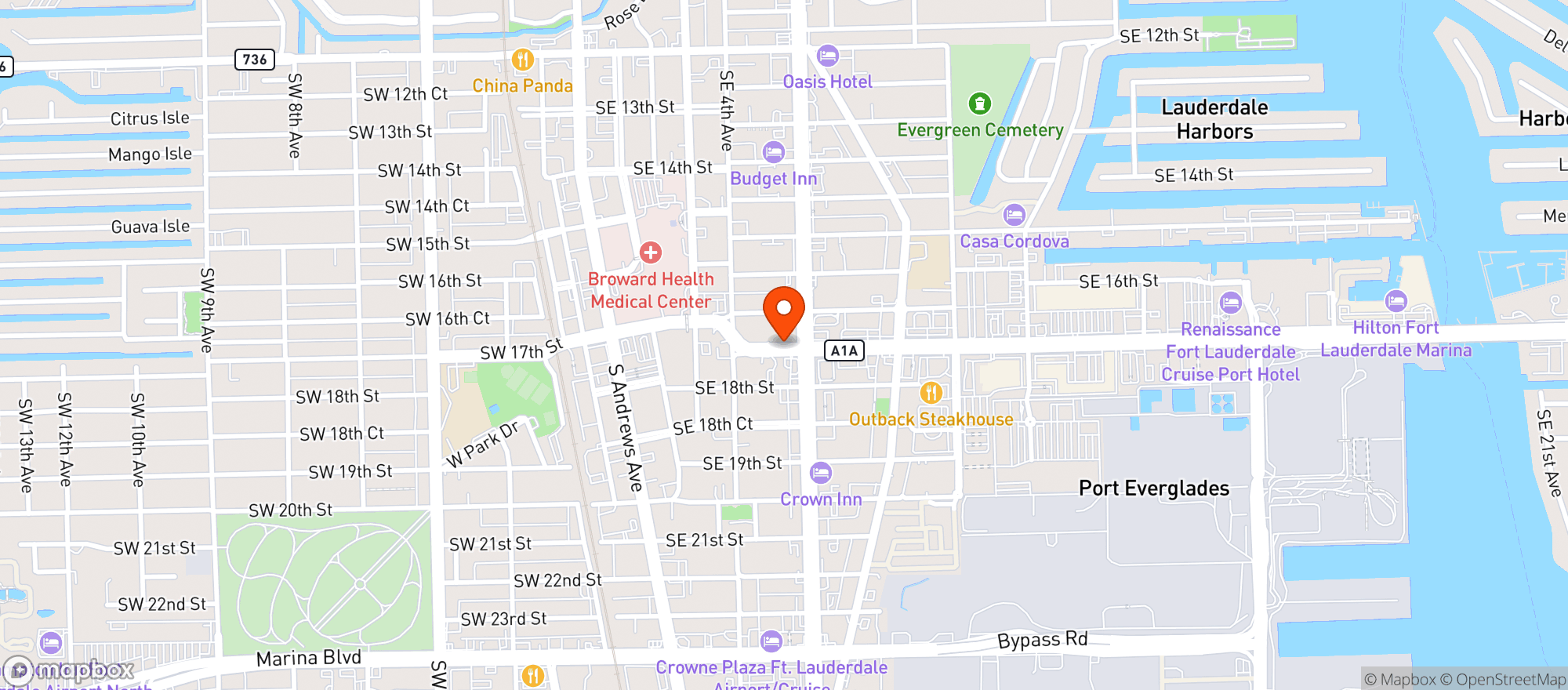 Map showing Whole Foods Market