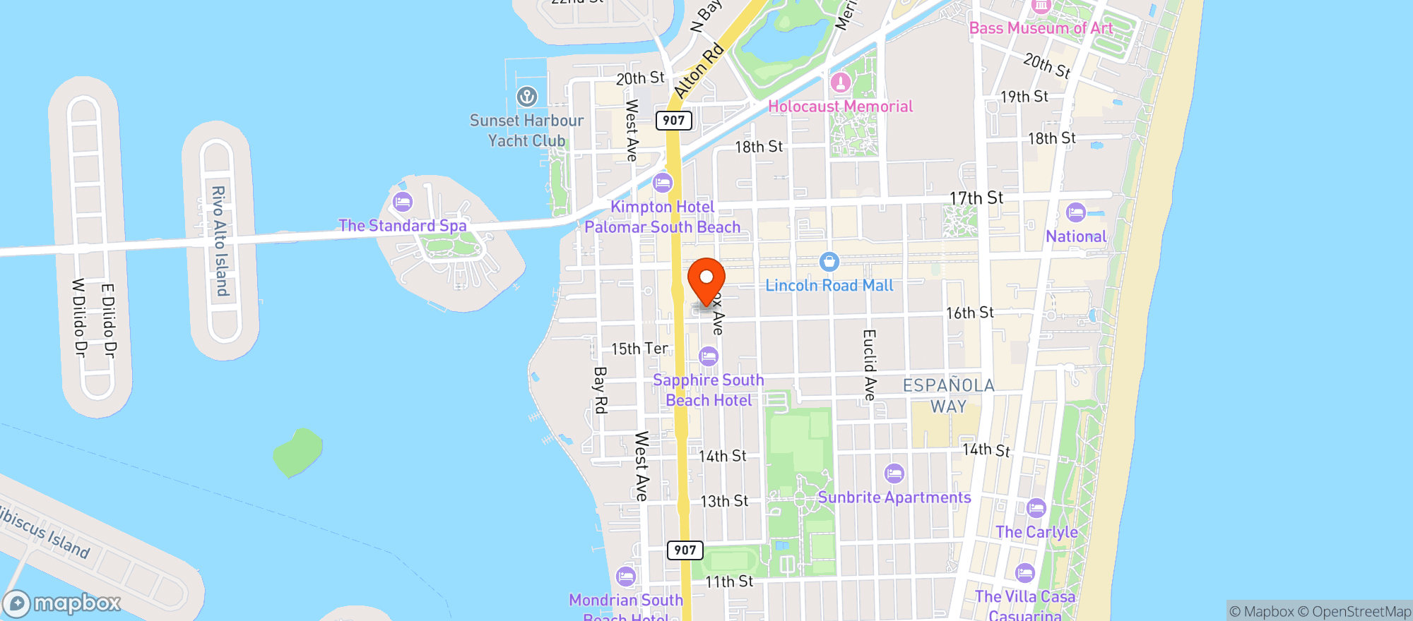 Map showing Abbey Brewing Company