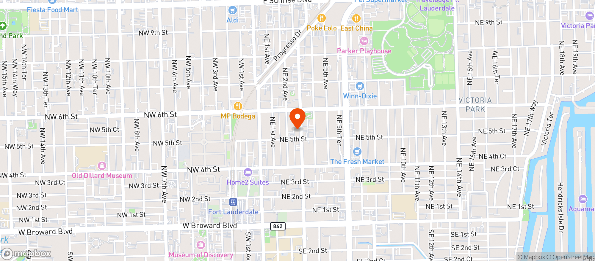 Map showing 511 BAR & LOUNGE