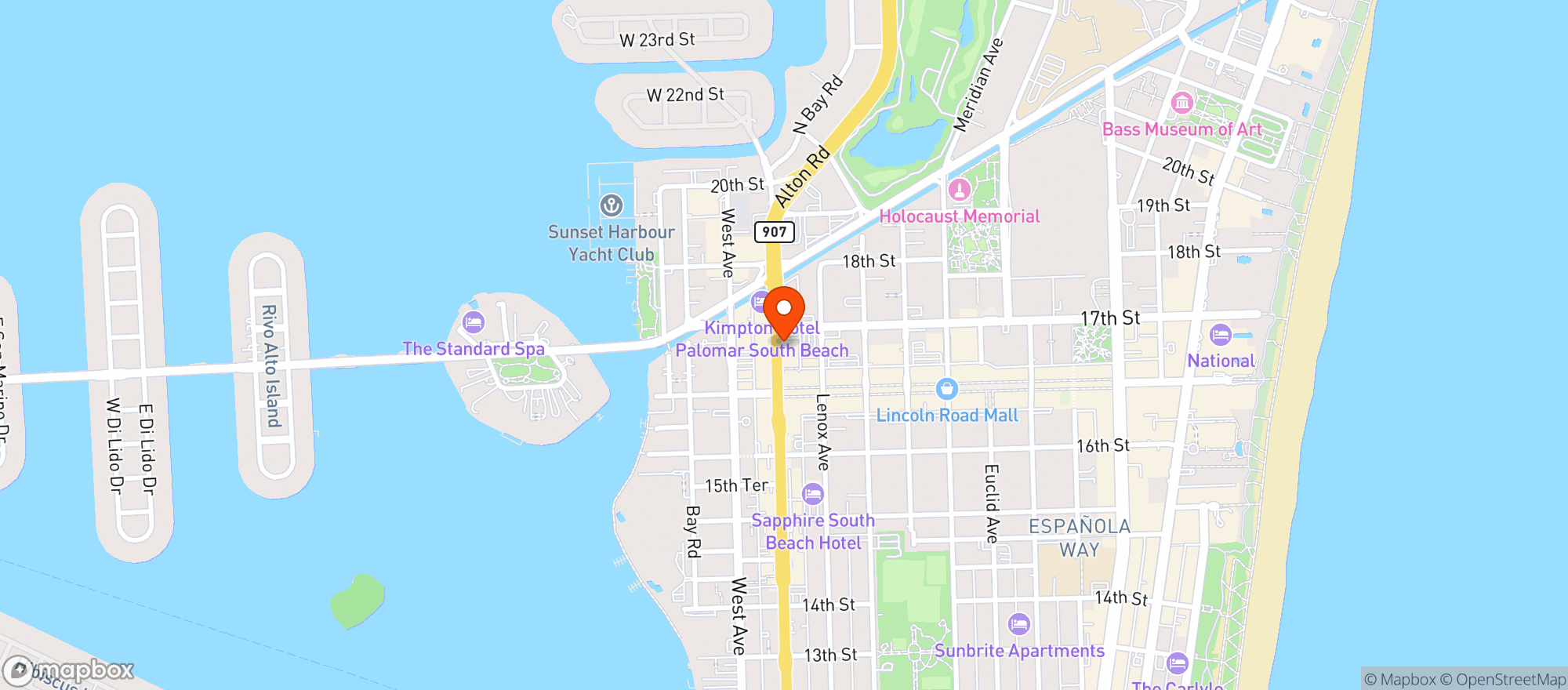 Map showing Gulf Discount Liquors #10