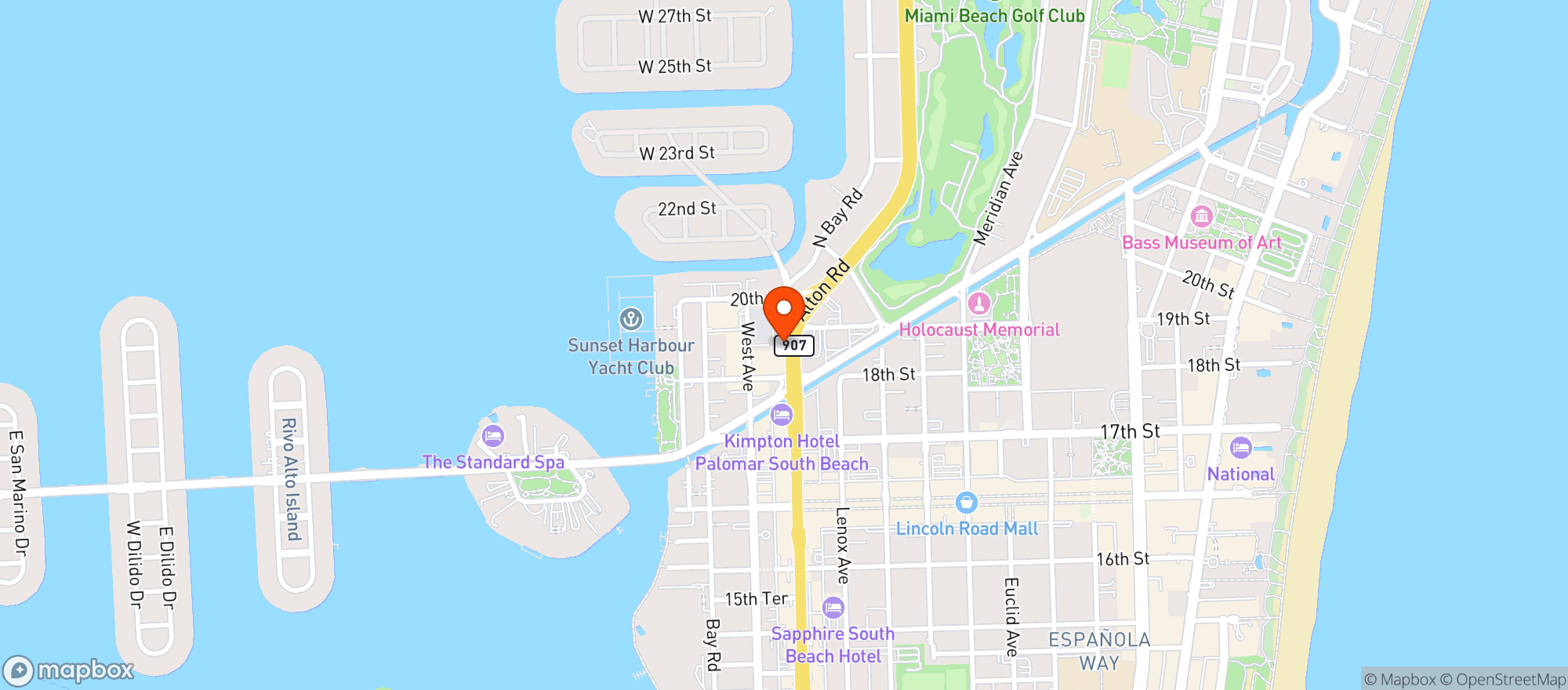Map showing EXXON’S MARKET N CARWASH