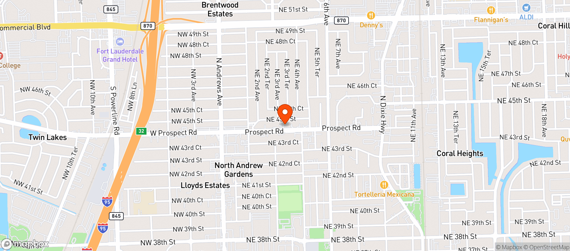 Map showing El Guanaco