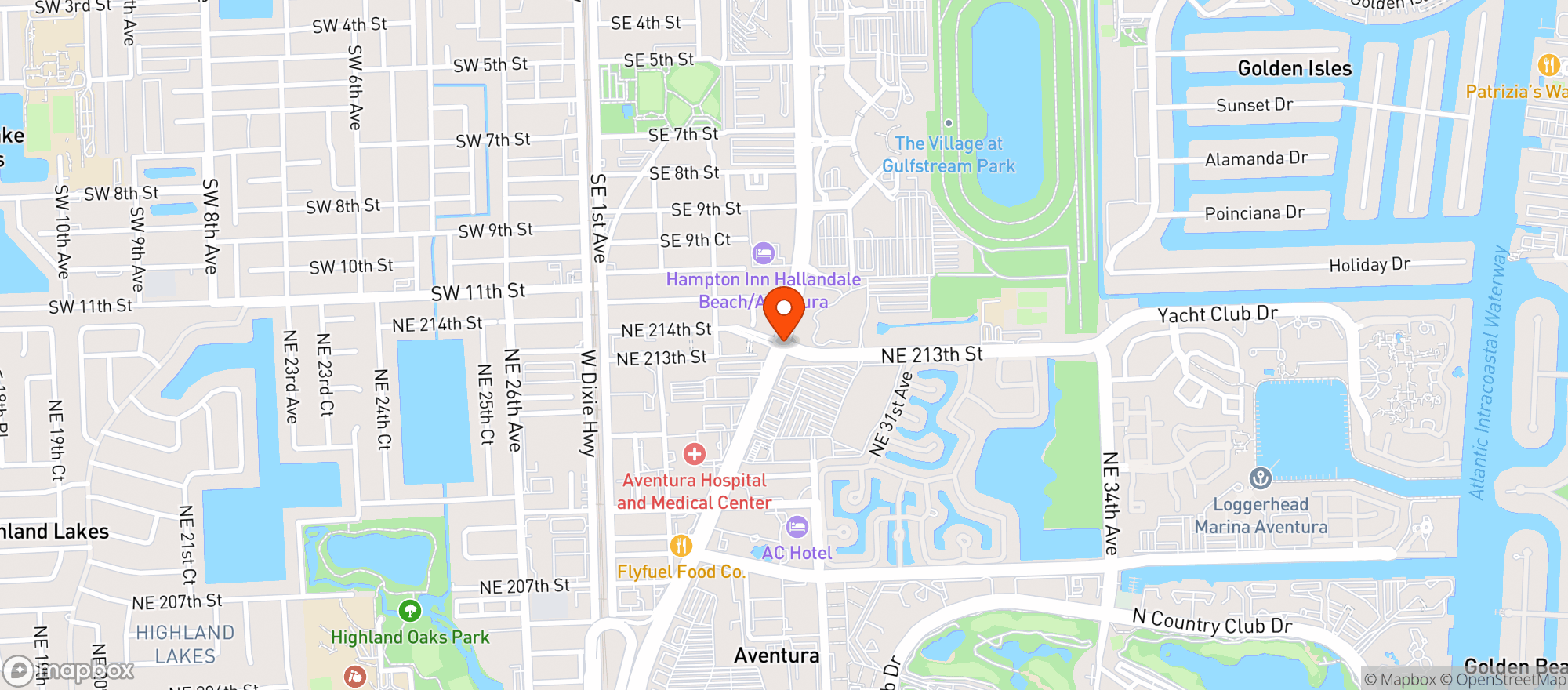 Map showing Target