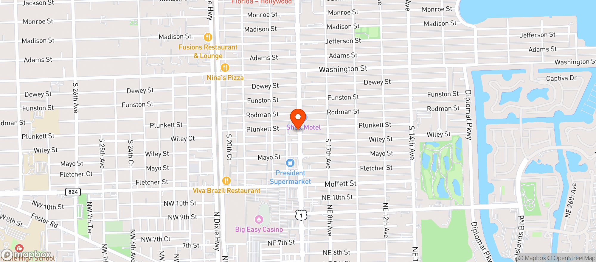 Map showing World Market & Cafe
