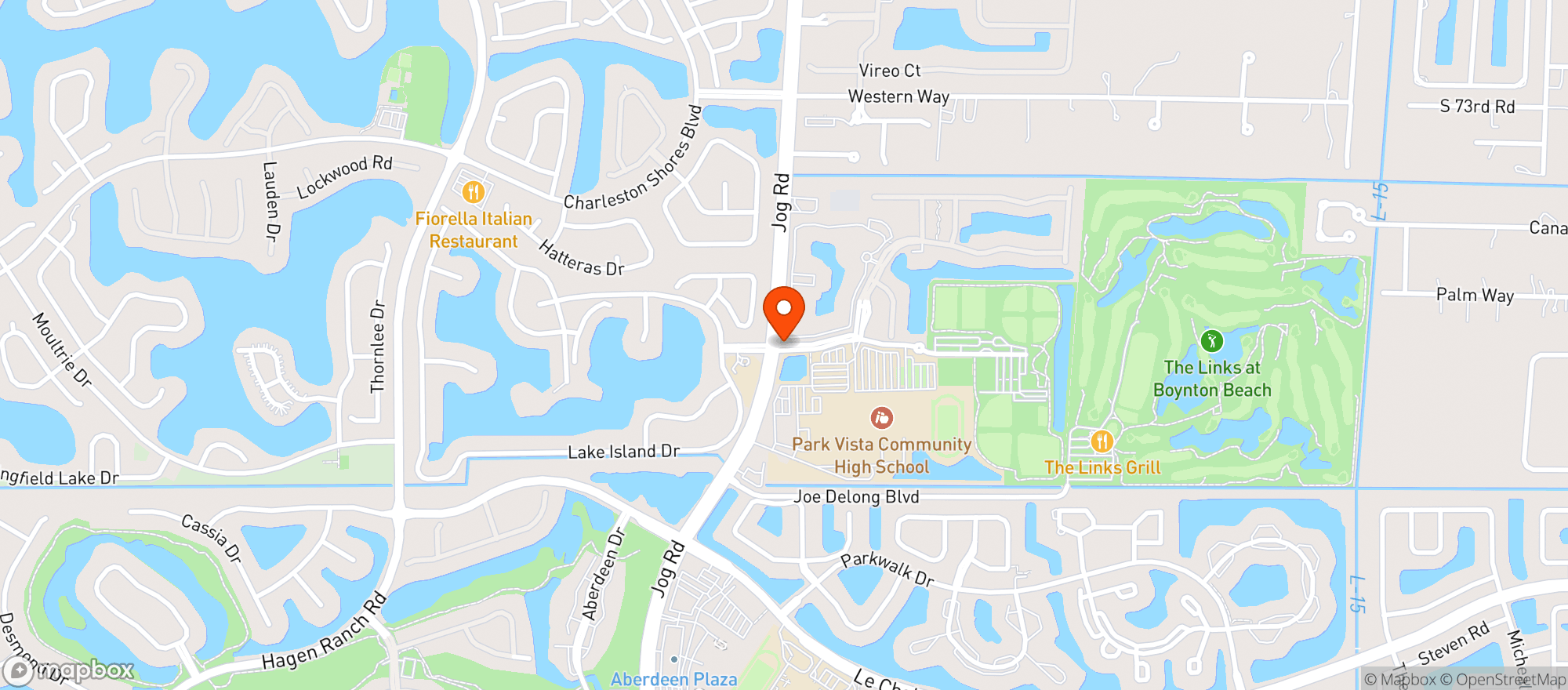 Map showing Delucas Italian Kitchen & Bar
