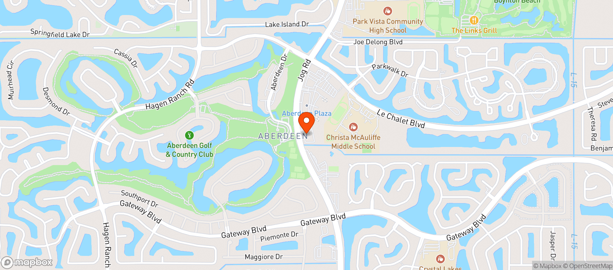 Map showing Publix