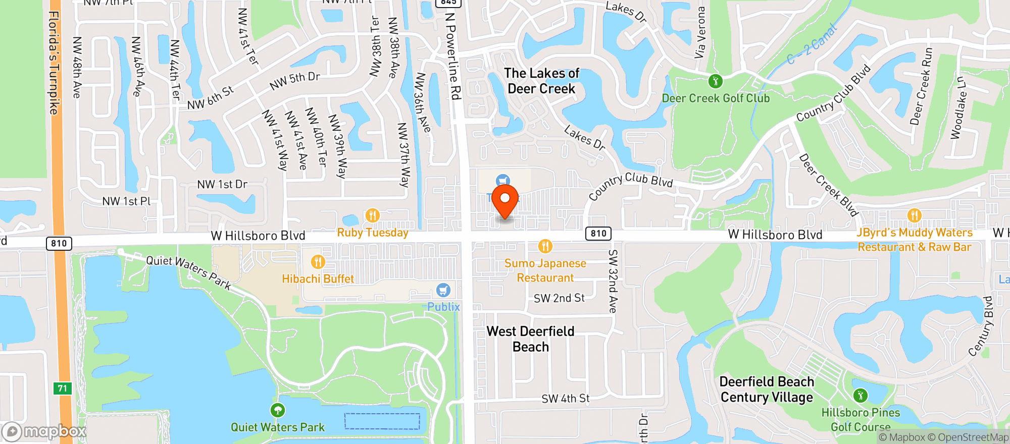 Map showing Target