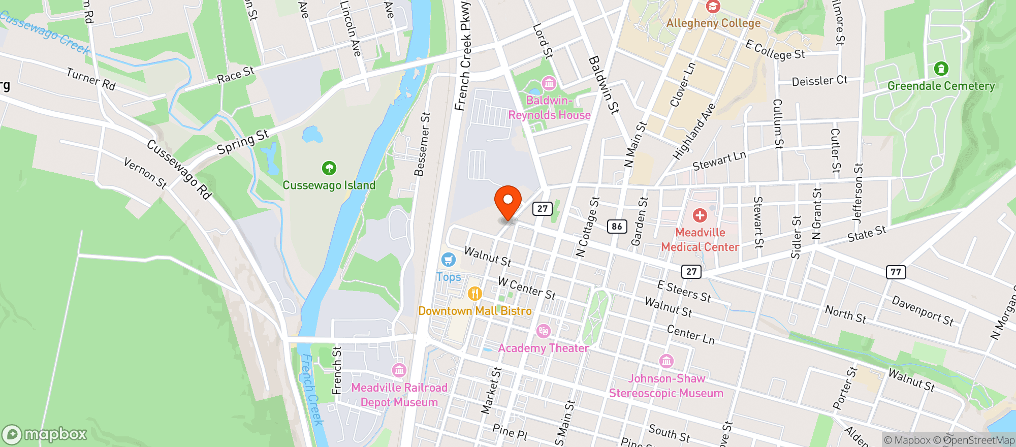 Map showing Sherrey Distributors
