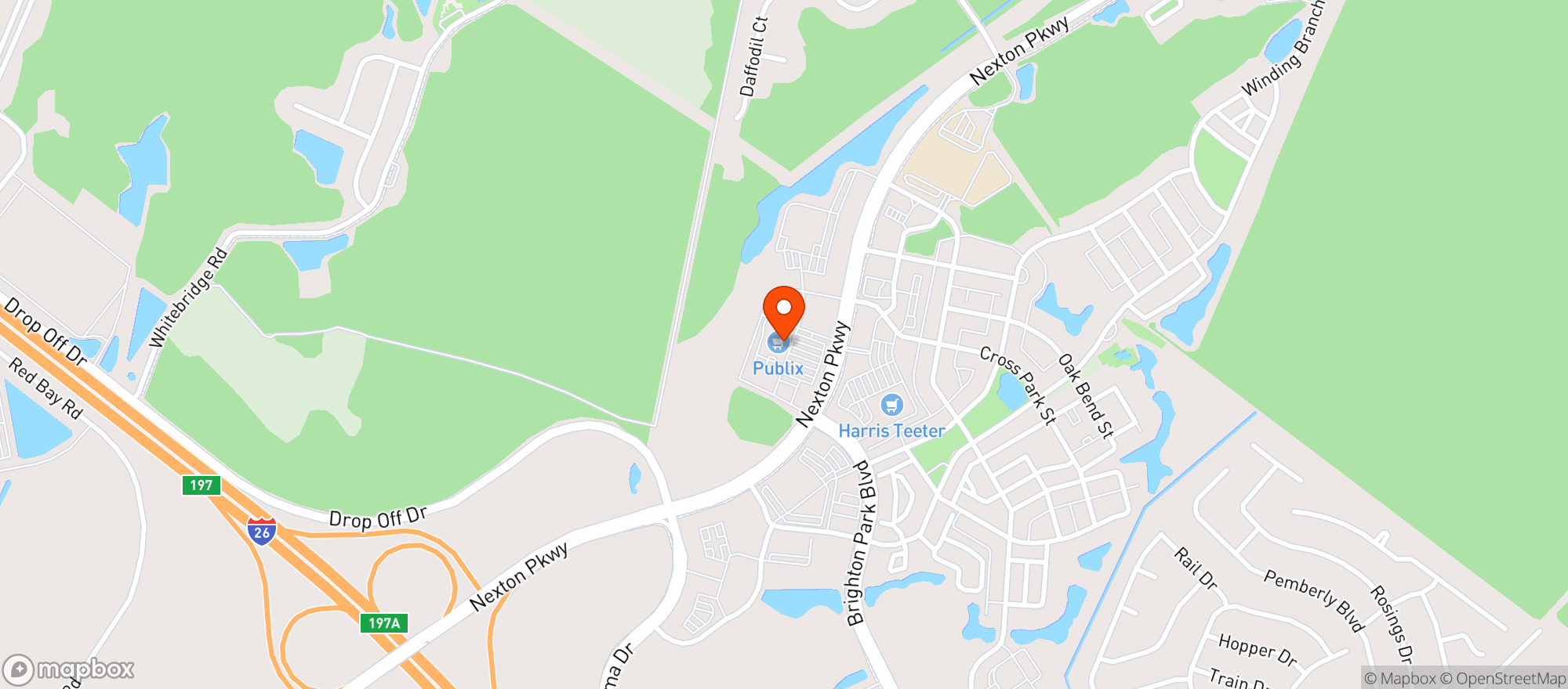 Map showing Publix