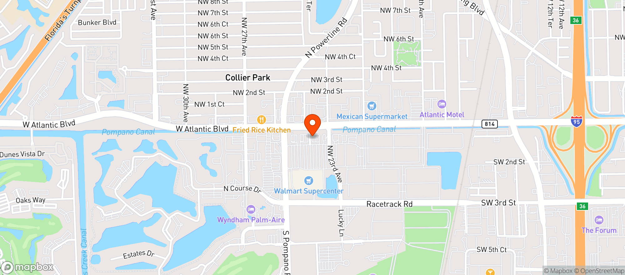 Map showing Walmart Supercenter