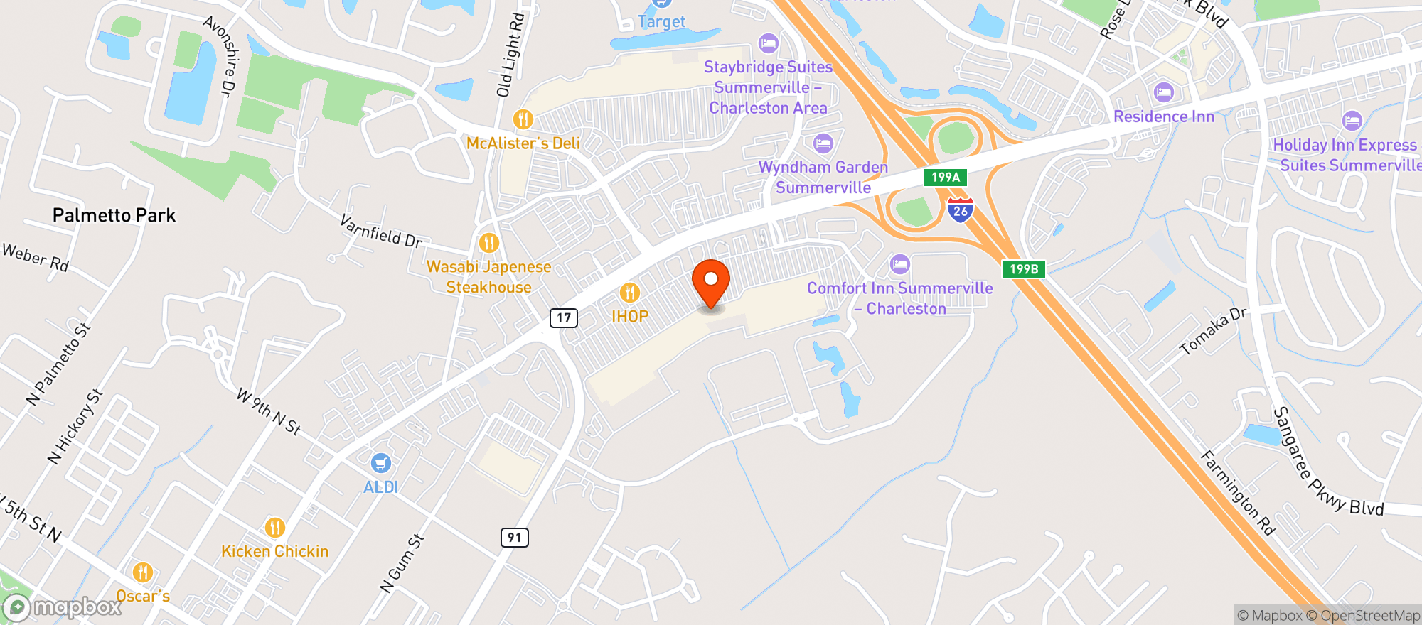 Map showing Walmart Supercenter
