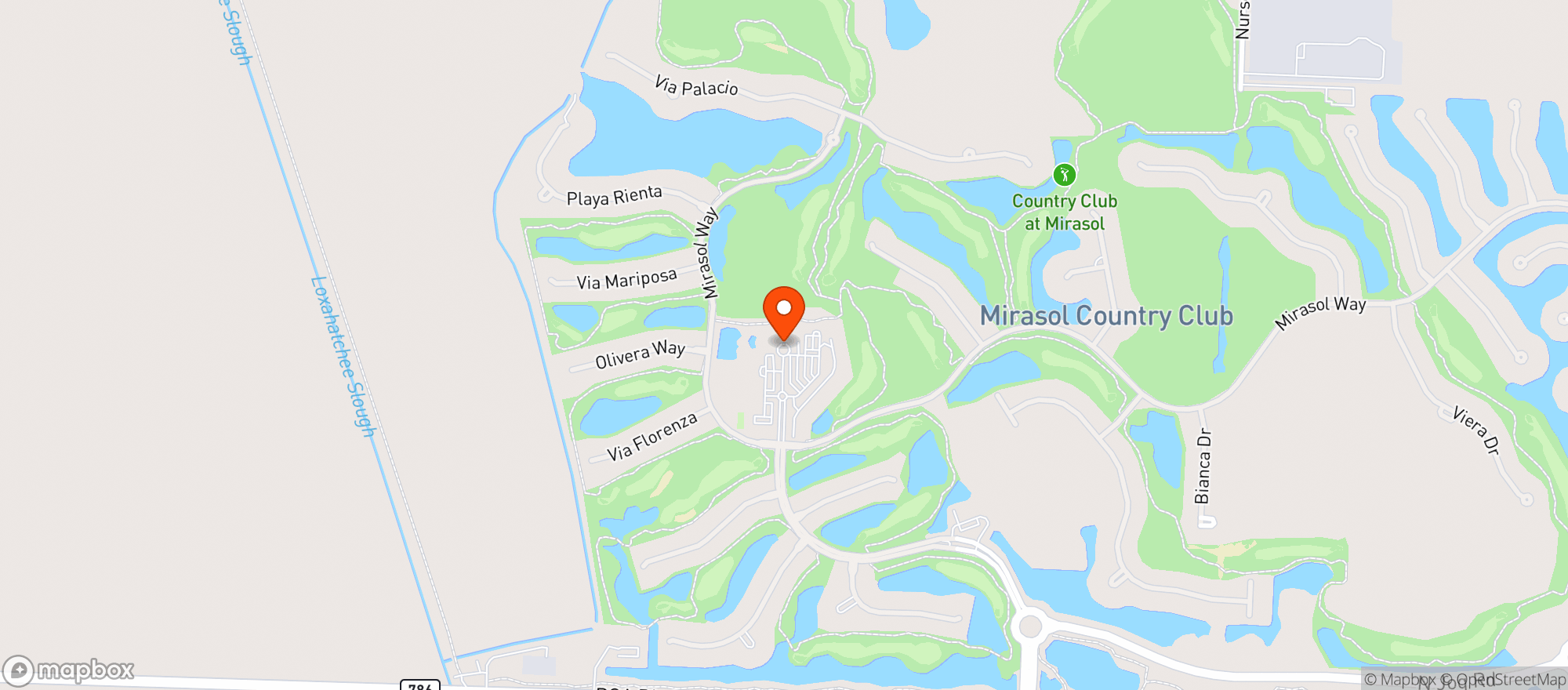 Map showing Mirasol Club
