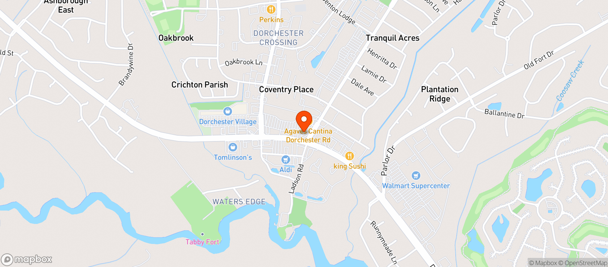Map showing Krishna Of Summerville (Chs)