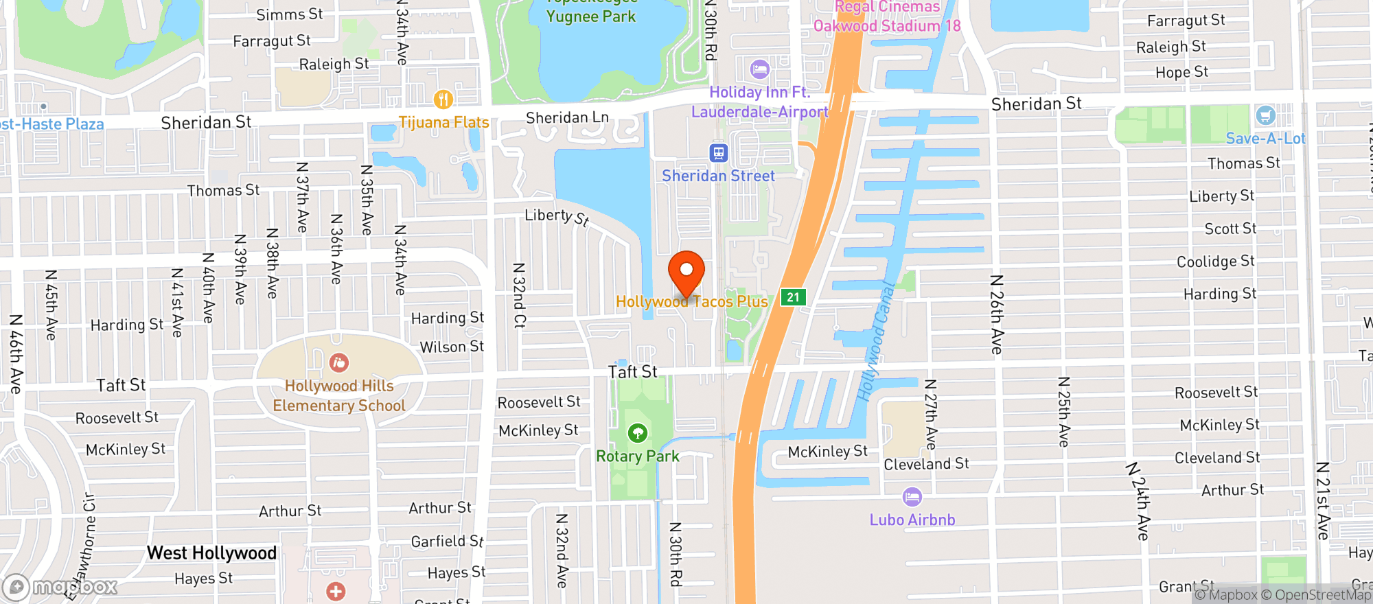 Map showing Liquid Remedy Bar