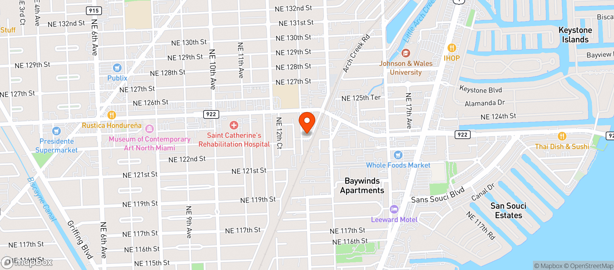 Map showing EPOCA BREWING CO.